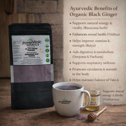 Freeze-Dried Organic Black Ginger Powder