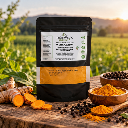 Freeze-Dried Organic Turmeric and Black Pepper Powder