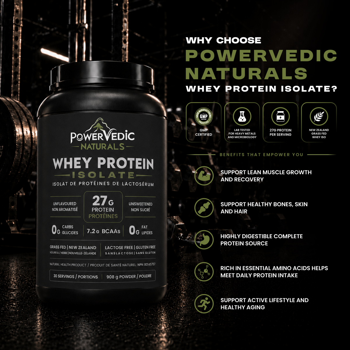 Grass-fed New Zealand Whey Protein Isolate
